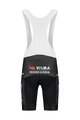 RAPIDGEAR Pantaloni scurți de ciclism cu bretele - VISMA TDF25 REPLICA BIBSHORT - negru