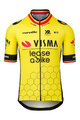 RAPIDGEAR Tricou de ciclism cu mânecă scurtă - TEAM VISMA BELGIUM CHAMPION 2025 - galben