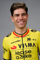 RAPIDGEAR Tricou de ciclism cu mânecă scurtă - TEAM VISMA BELGIUM CHAMPION 2025 - galben