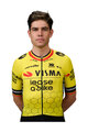 RAPIDGEAR Tricou de ciclism cu mânecă scurtă - TEAM VISMA BELGIUM CHAMPION 2025 - galben