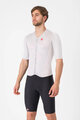 CASTELLI Salopetă de ciclism - FREE SANREMO 3 - alb/negru