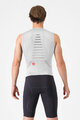 CASTELLI Salopetă de ciclism - FREE SANREMO 3 - alb/negru