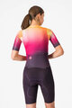 CASTELLI Salopetă de ciclism - FREE SANREMO 3 - roz/bordo