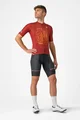 CASTELLI Tricou de ciclism cu mânecă scurtă - GIRO107 ROMA - roșu