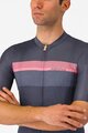 CASTELLI Tricou de ciclism cu mânecă scurtă - GIRO VELOCE - albastru/roz