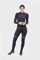 ALÉ Pantaloni de ciclism lungi fără bretele - PR-R MILD TIGHTS - negru/roz