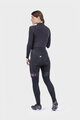 ALÉ Pantaloni de ciclism lungi fără bretele - PR-R MILD TIGHTS - negru/roz