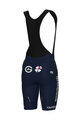 ALÉ Pantaloni scurți de ciclism cu bretele - GROUPAMA FDJ 2025 - albastru