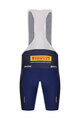 SANTINI Pantaloni scurți de ciclism cu bretele - TREK FACTORY RACING 2025 - albastru
