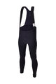 SANTINI Pantaloni de ciclism lungi cu bretele - UCI WORLD CHAMPION - negru
