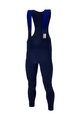 SANTINI Pantaloni de ciclism lungi cu bretele - UCI RAINBOW - albastru