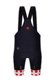 SANTINI Pantaloni scurți de ciclism cu bretele - TOUR DE FRANCE - BIB SHORTS - negru