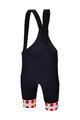SANTINI Pantaloni scurți de ciclism cu bretele - TOUR DE FRANCE - BIB SHORTS - negru