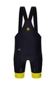 SANTINI Pantaloni scurți de ciclism cu bretele - TOUR DE FRANCE - BIB SHORTS - negru