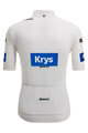 SANTINI Tricou de ciclism cu mânecă scurtă - TOUR DE FRANCE - WHITE JERSEY - alb