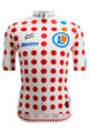 SANTINI Tricou de ciclism cu mânecă scurtă - TOUR DE FRANCE - POLKA DOT JERSEY - multicolor