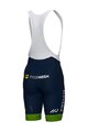 ALÉ Pantaloni scurți de ciclism cu bretele - SLOVENIAN FEDERATION PRIME 2024 - albastru/verde
