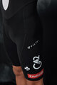 PISSEI Pantaloni scurți de ciclism cu bretele - UAE TEAM EMIRATES XRG 2025 - alb/negru