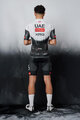PISSEI Tricou de ciclism cu mânecă scurtă - UAE TEAM EMIRATES 2025 REPLICA - alb/negru