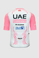 PISSEI Tricou de ciclism cu mânecă scurtă - UAE TEAM EMIRATES REPLICA GIRO D'ITALIA 2024 - alb/roz