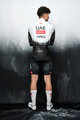 PISSEI Tricou de cilism pentru iarnă cu mânecă lungă - UAE TEAM EMIRATES - XRG 2025 REPLICA - alb/negru