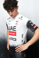 PISSEI Tricou de ciclism cu mânecă scurtă - UAE TEAM EMIRATES 2025  - alb/negru