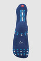 COMPRESSPORT Șosete clasice de ciclism - PRO RACING V4.0 RUN HIGH - albastru