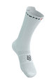 COMPRESSPORT Șosete clasice de ciclism - PRO RACING V4.0 BIKE - alb