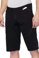 100% SPEEDLAB Pantaloni scurți de ciclism fără bretele - AIRMATIC - negru
