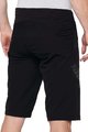 100% SPEEDLAB Pantaloni scurți de ciclism fără bretele - AIRMATIC - negru