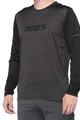 100% SPEEDLAB Tricou de ciclism cu mânecă lungă de vară - RIDECAMP - negru/gri