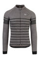 AGU Tricou de cilism pentru iarnă cu mânecă lungă - SIX6 MERINO WINTER - gri/negru