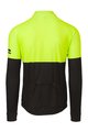 AGU Tricou de cilism pentru iarnă cu mânecă lungă - DUO WINTER - negru/galben