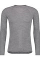 AGU Tricou de ciclism cu mânecă lungă - WINTERDAY MERINO - gri
