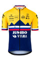 AGU Tricou de ciclism cu mânecă scurtă - JUMBO-VISMA 2020 - galben/albastru