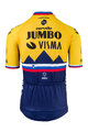 AGU Tricou de ciclism cu mânecă scurtă - JUMBO-VISMA 2021 - albastru/galben
