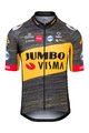 AGU Tricou de ciclism cu mânecă scurtă - JUMBO-VISMA 2021 TDF - negru/galben
