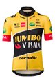 AGU Tricou de ciclism cu mânecă scurtă - JUMBO-VISMA 22 KIDS - galben/negru