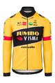 AGU Tricou de ciclism cu mânecă lungă de vară - JUMBO-VISMA 2022 - galben/negru