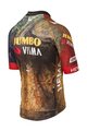 AGU Tricou de ciclism cu mânecă scurtă - JUMBO-VISMA 2022 - maro/albastru/galben/negru/roșu