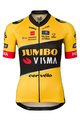 AGU Tricou de ciclism cu mânecă scurtă - JUMBO-VISMA 23 LADY - galben/negru