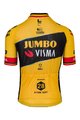 AGU Tricou de ciclism cu mânecă scurtă - JUMBO-VISMA 2023 WOUT VAN AERT - negru/galben