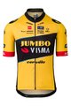 AGU Tricou de ciclism cu mânecă scurtă - JUMBO-VISMA 2023 JONAS VINGEGAARD - negru/galben