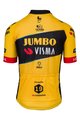 AGU Tricou de ciclism cu mânecă scurtă - JUMBO-VISMA 2023 JONAS VINGEGAARD - negru/galben