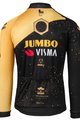AGU Tricou de ciclism cu mânecă lungă de vară - JUMBO-VISMA VELODROME TDF 2023 - galben/negru