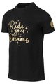 AGU Tricou de ciclism cu mânecă scurtă - JUMBO-VISMA VELODROME TDF 2023 - negru