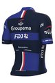 ALÉ Tricou de ciclism cu mânecă scurtă - GROUPAMA FDJ 2023 - alb/roșu/albastru