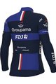 ALÉ Tricou de cilism pentru iarnă cu mânecă lungă - GROUPAMA FDJ 2023 - albastru