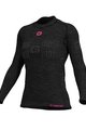 ALÉ Tricou de ciclism cu mânecă lungă - SEAMLESS WOOL LADY - gri