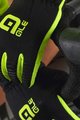 ALÉ Mănuși cu degete lungi de ciclism - WINTER - negru/galben